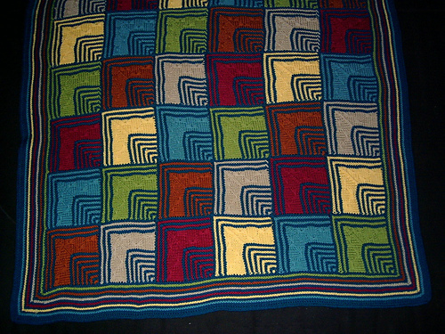 Mitred Square Butterfly Blanket