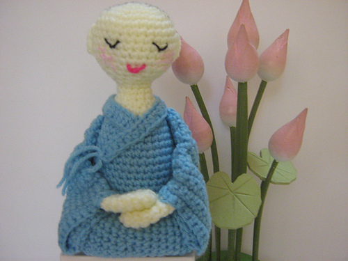 A Little Nun in Meditation