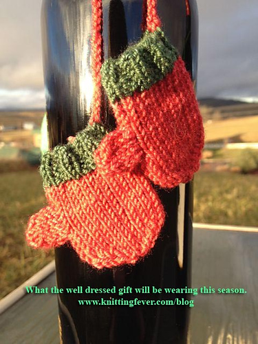 Mini Wine Bottle Mittens photo 1