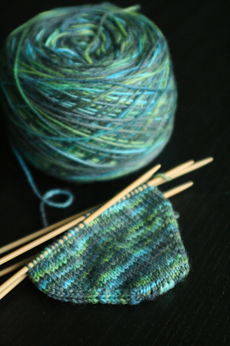 Toe Up Socks in a Hurry