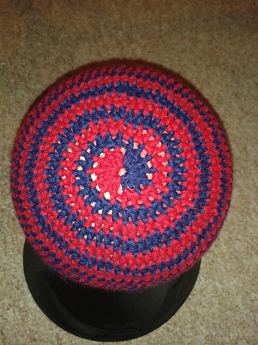 Bi-colored Spiral Beanie