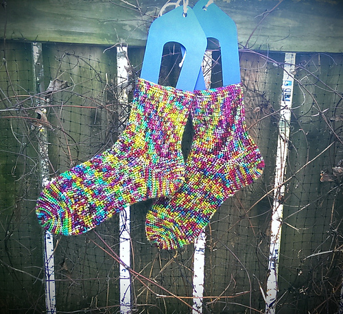 Fantasy Fair Isle Crochet Socks