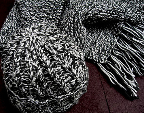 Tweed Scarf and Hat