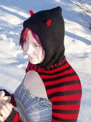 Devilish Hooded Shrug