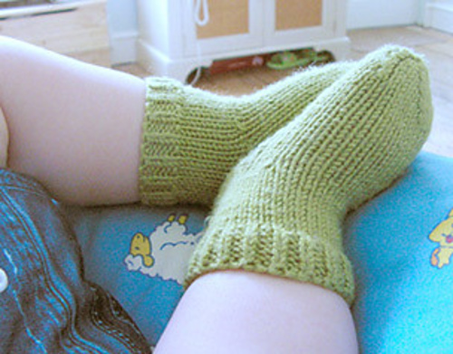 Two-needle socks