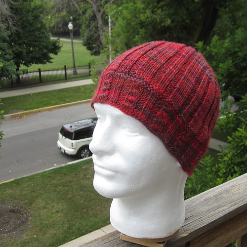 Cross Stitch Cable Beanie