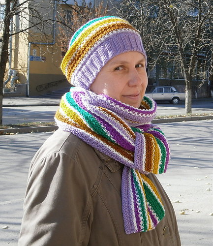 Hat & Scarf  ''CARNIVAL''