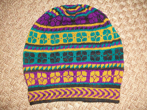 Winter Flowers Hat