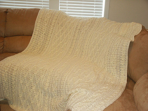 Aran Fisherman Afghan