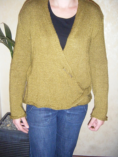Cross over sweater