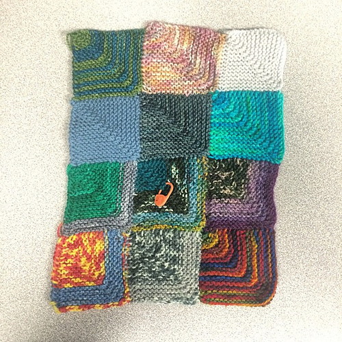 Ravelry KnittingDaddy's Scrappy Sock Yarn Blanket