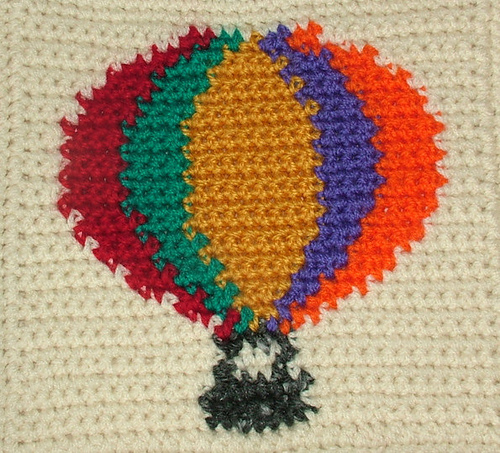 Tapestry Crochet Hot Air Balloon