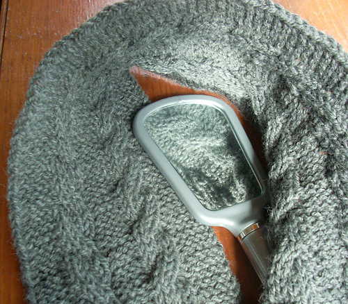 Mirror Image Cabled Scarf photo 1