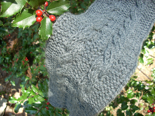 Mirror Image Cabled Scarf photo 5