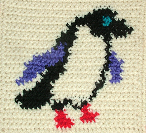 Tapestry Crochet Penguin
