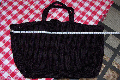 Felted Blue Dotted Bag