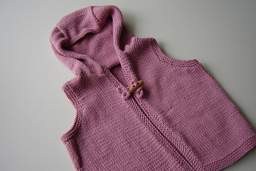 Greengage hooded waistcoat