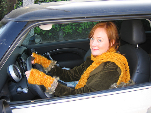 Free Fall: Fingerless Mitts