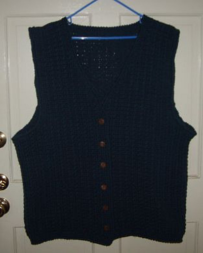 Fisherman Crochet Aran Vest photo 9