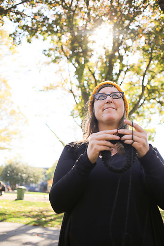 The Teach-Your-Friend-How-To-Knit-A-Hat Hat