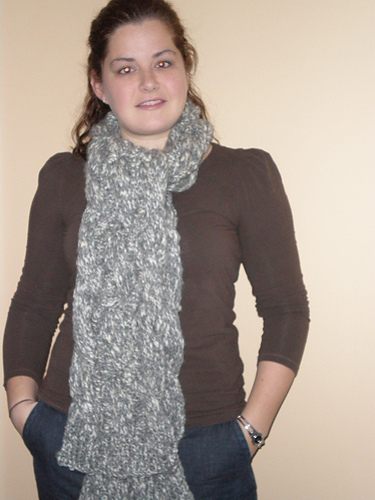 Burberry-lignende Flettet Skjerf - byknitbunnieFlickr