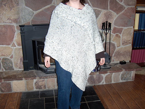Cotton Cable Poncho