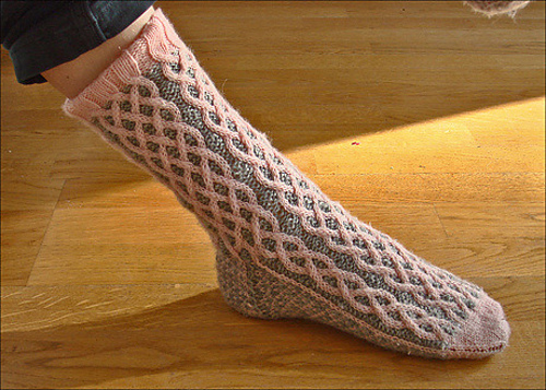 Chuck's Cabled Socks