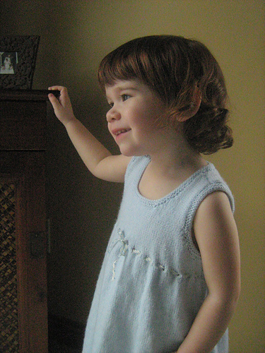 Dress with Eyelets