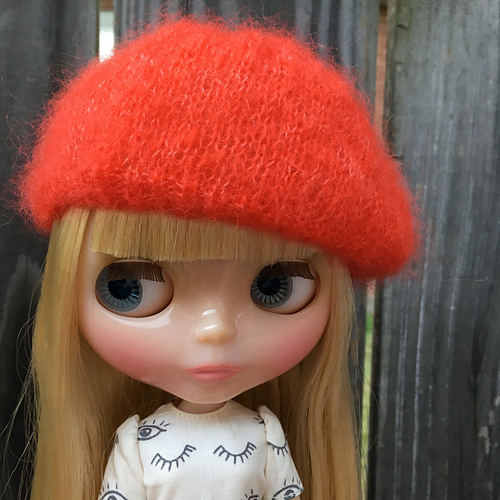 Mohair Beret for Blythe