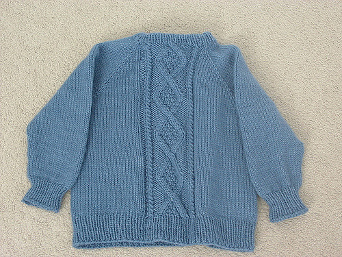 Cabled Yoke Pullover