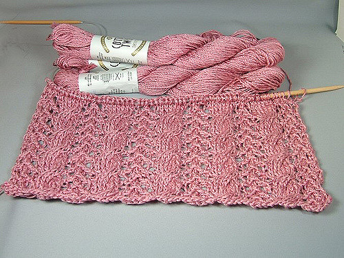 Lacy Cable Poncho