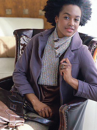 #25 Side-Buttoned Scarf