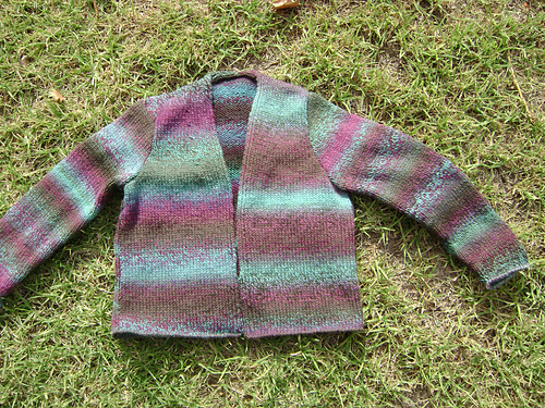 Cardigan edge to edge with set-in sleeves