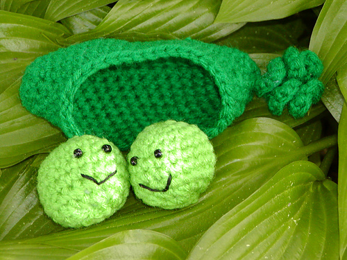 Amigurumi 2 Peas in a Pod