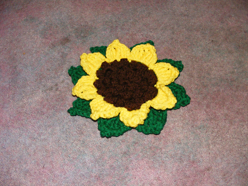 Sunflower Hotpad and Towel Holder