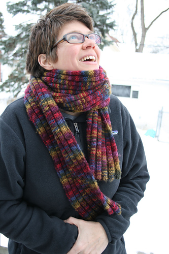 Wraparound Ribbed Scarf