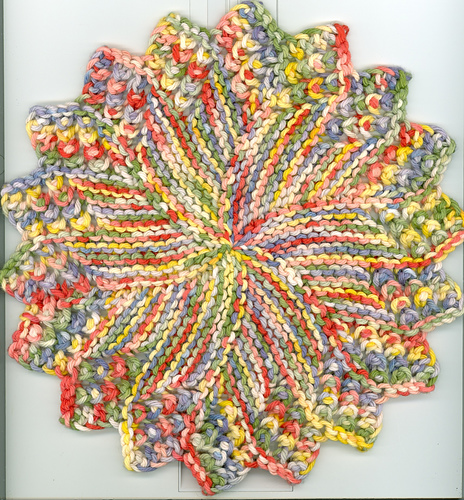 Solstrålesykk Dishcloth - byshbknitsFlickr