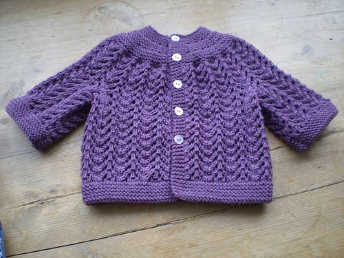 Baby Sweater on Two Needles (February)