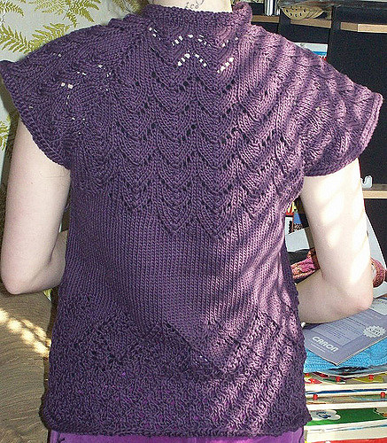 Aran Weight Lace Shell photo 6