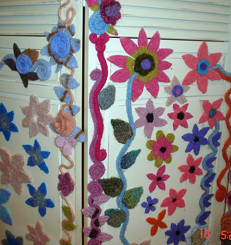 Felted Free Flowing Flowers Forever