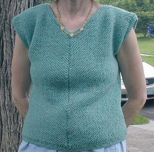 Diagonal V Sleeveless Top
