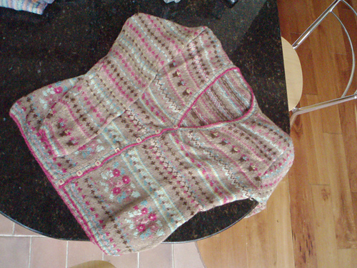 Cardigan Jacquard modèle "La Droguerie"