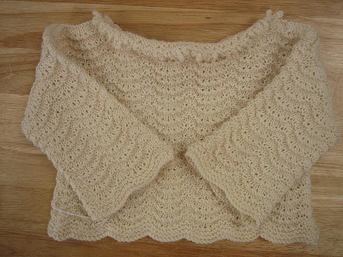 Blue-Wave Baby Sweater