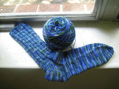 Faux Flap, Toe Up, Easy as Cake Socks