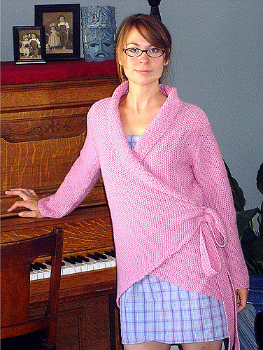 #16 Seed-Stitch Ballet-Wrap Jacket