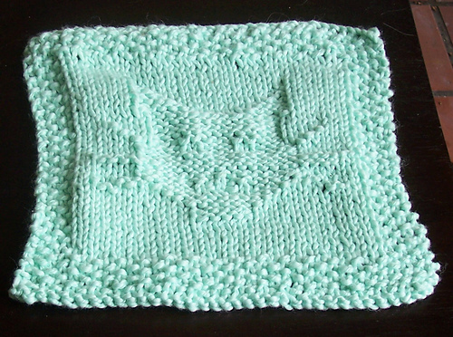 Pretty Kitty Dishcloth