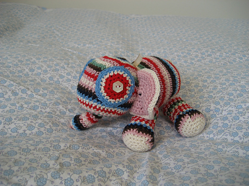 Stribet elefant