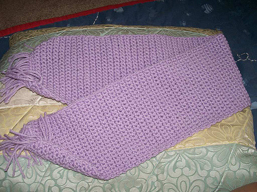 Bev's Cozy Crocheted Scarf 