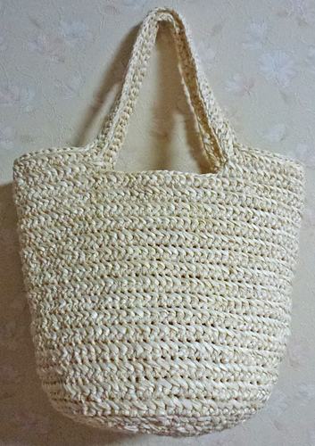 Crochet Basket Bag (かぎ針編みの キラキラ かごバッグ)