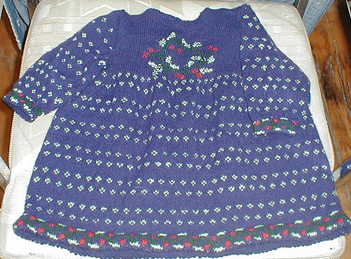 Baby's Holly Wreath Dress